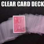 TRANSPARENT CLEAR CARD DECK