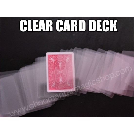 TRANSPARENT CLEAR CARD DECK