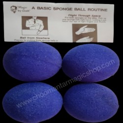 2inch HD ULTRA SOFT SPONGE BALL (BLUE) Pack of 4 from Magic by Gosh