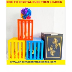 DICE TO CRYSTAL CUBE THEN 3 CAGES