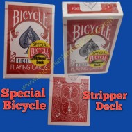STRIPPER DECK BICYCLE (Red) by US Playing Card