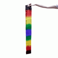 SPLIT MULTI-COLOR STREAMERS TO FOULARD