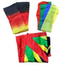 SPLIT MULTI-COLOR STREAMERS TO FOULARD