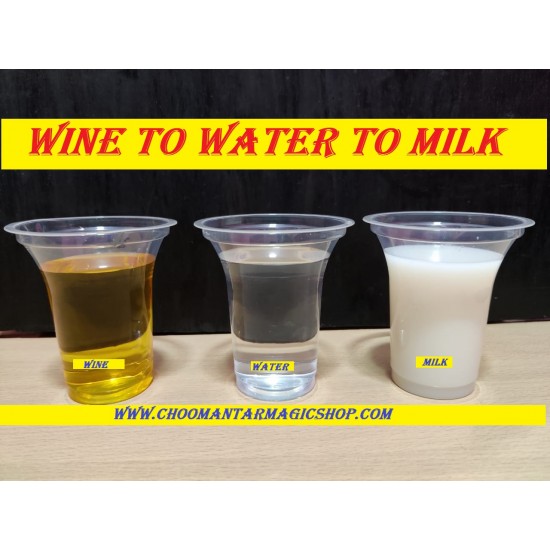 WHISKY/WINE TO WATER TO MILK