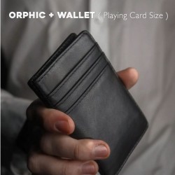 Orphic+ Playing Card Size in Leather (Gimmick and Online Instructions) by Lewis Lé Val and The 1914